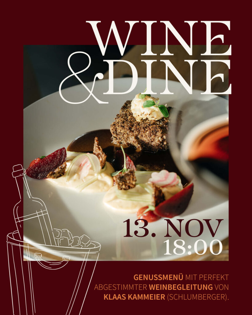 Wine & Dine am 13. November im Landgasthaus Albermann
